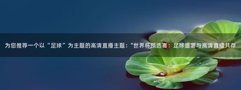 为您推荐一个以“足球”为主题的高清直播主题：\