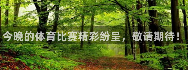 今晚的体育比赛精彩纷呈，敬请期待！