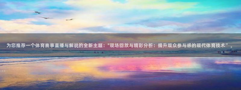 为您推荐一个体育赛事直播与解说的全新主题：\