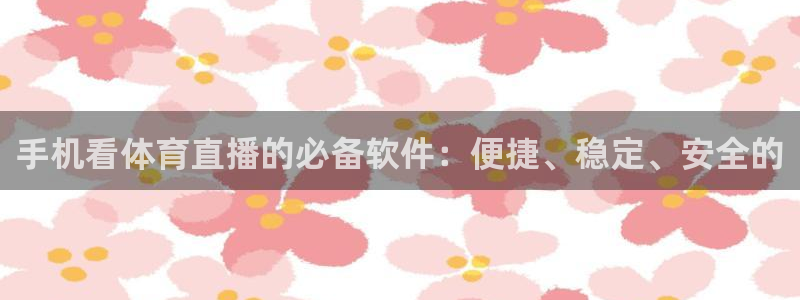 手机看体育直播的必备软件：便捷、稳定、安全的