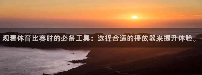 观看体育比赛时的必备工具：选择合适的播放器来提升体验。